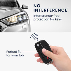 kwmobile Coque clé de Voiture Compatible avec Audi Clé 3-Touches Accessoire clé Voiture - Protection étui Souple en Silicone - N