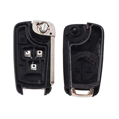 Coque de clé de rechange pour clé à 2 ou 3 boutons pour Opel, Chevrolet, Buick, Astra, Insignia, Vectra, Zafira, Meriva, Mokka (