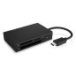ICY BOX 3X USB-C Lecteur de Carte pour Cartes mémoire CF, SD et microSD, UHS-II, SD 4.0, USB 3.0, Multi-LUN, Aluminium, Noir ICY BOX 3X USB-C Lecteur de Carte pour Cartes mémoire CF, SD et microSD, UHS-II, SD 4.0, USB 3.0, Multi-LUN, Aluminium, Noir