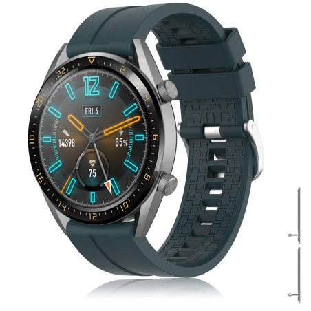 TOPsic Bracelet pour Huawei GT 2 / Watch GT Active / Galaxy Watch 46mm / Gear S3, Bandes de Silicone de Sport 22mm