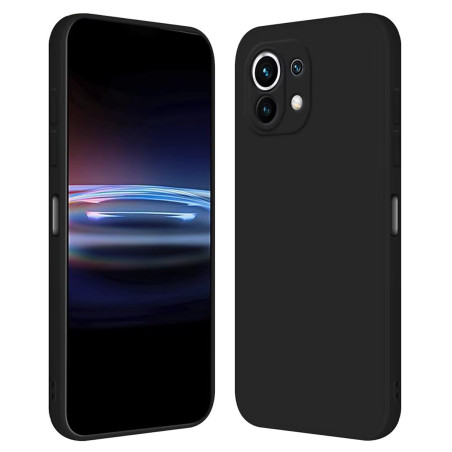 RankOne Coque pour Xiaomi MI 11 (6.81" inches) Étui en Silicone TPU Souple - Noir
