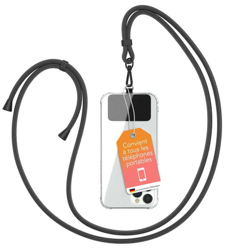 EAZY CASE Chaîne Universelle pour téléphone Portable adaptée à Tous Les Smartphones Tour de Cou Housse avec Cordon Sangle pour t EAZY CASE Chaîne Universelle pour téléphone Portable adaptée à Tous Les Smartphones Tour de Cou Housse avec Cordon Sangle pour t