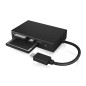 ICY BOX 3X USB-C Lecteur de Carte pour Cartes mémoire CF, SD et microSD, UHS-II, SD 4.0, USB 3.0, Multi-LUN, Aluminium, Noir ICY BOX 3X USB-C Lecteur de Carte pour Cartes mémoire CF, SD et microSD, UHS-II, SD 4.0, USB 3.0, Multi-LUN, Aluminium, Noir