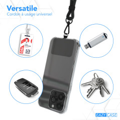 EAZY CASE Chaîne Universelle pour téléphone Portable adaptée à Tous Les Smartphones Tour de Cou Housse avec Cordon Sangle pour t