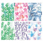 CLKE 6Pcs Intercalaires A5 en Plastique, Classeur 6 Trous, Feuilles de Séparation Décoration Fleurs, Herbes, Feuilles pour Carne CLKE 6Pcs Intercalaires A5 en Plastique, Classeur 6 Trous, Feuilles de Séparation Décoration Fleurs, Herbes, Feuilles pour Carne