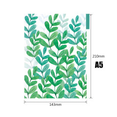 CLKE 6Pcs Intercalaires A5 en Plastique, Classeur 6 Trous, Feuilles de Séparation Décoration Fleurs, Herbes, Feuilles pour Carne