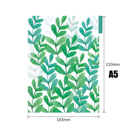 CLKE 6Pcs Intercalaires A5 en Plastique, Classeur 6 Trous, Feuilles de Séparation Décoration Fleurs, Herbes, Feuilles pour Carne