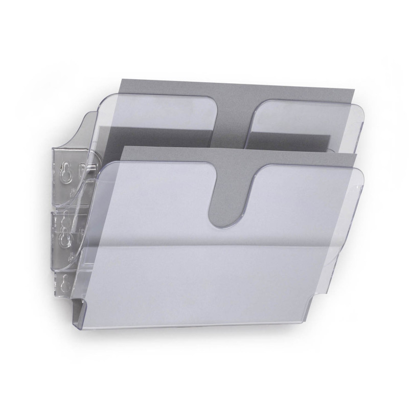 DURABLE - Porte-document mural FLEXIPLUS 2 - Format A4 paysage - Pour la présentation de documents - 1 kit - Transparent - 17090 DURABLE - Porte-document mural FLEXIPLUS 2 - Format A4 paysage - Pour la présentation de documents - 1 kit - Transparent - 17090