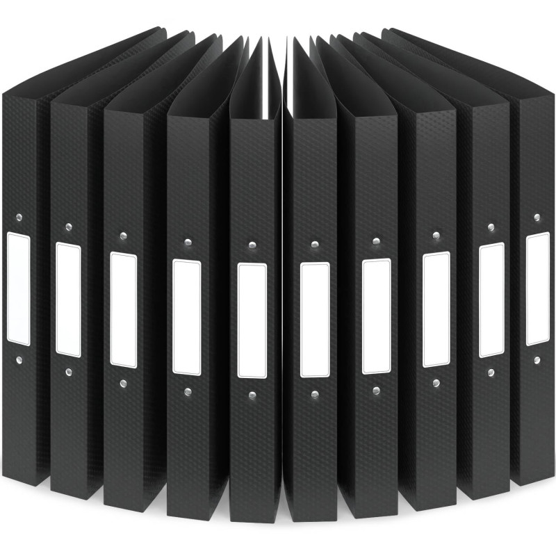 ACROPAQ - 10 x Classeur souple A4 | 2 anneaux | Avec étiquettes de dos, Dos de 3,5 cm, Couleur Nuit de la collection Nature - Pe ACROPAQ - 10 x Classeur souple A4 | 2 anneaux | Avec étiquettes de dos, Dos de 3,5 cm, Couleur Nuit de la collection Nature - Pe