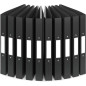 ACROPAQ - 10 x Classeur souple A4 | 2 anneaux | Avec étiquettes de dos, Dos de 3,5 cm, Couleur Nuit de la collection Nature - Pe ACROPAQ - 10 x Classeur souple A4 | 2 anneaux | Avec étiquettes de dos, Dos de 3,5 cm, Couleur Nuit de la collection Nature - Pe