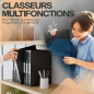 ACROPAQ - 10 x Classeur souple A4 | 2 anneaux | Avec étiquettes de dos, Dos de 3,5 cm, Couleur Nuit de la collection Nature - Pe ACROPAQ - 10 x Classeur souple A4 | 2 anneaux | Avec étiquettes de dos, Dos de 3,5 cm, Couleur Nuit de la collection Nature - Pe