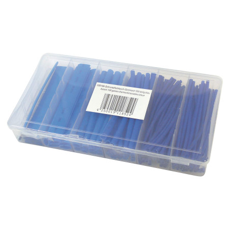 Radiostore Assortiment de 100 gaines thermorétractables bleues