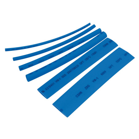Radiostore Assortiment de 100 gaines thermorétractables bleues