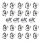 SyiXute 24 Pièces Pince Câble Métallique,Serre-Câble M3,Clips de Câble en Acier Inoxydable Pour Câble D’Acier 3mm,Simplex Clips SyiXute 24 Pièces Pince Câble Métallique,Serre-Câble M3,Clips de Câble en Acier Inoxydable Pour Câble D’Acier 3mm,Simplex Clips