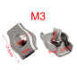 SyiXute 24 Pièces Pince Câble Métallique,Serre-Câble M3,Clips de Câble en Acier Inoxydable Pour Câble D’Acier 3mm,Simplex Clips SyiXute 24 Pièces Pince Câble Métallique,Serre-Câble M3,Clips de Câble en Acier Inoxydable Pour Câble D’Acier 3mm,Simplex Clips