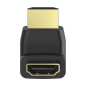 Hama Adaptateur d’Angle HDM Haute Vitesse (Connecteur HDMI Angle Droit 90°, Plaqués Or, Compatible HD, Prise HDMI mâle vers Feme Hama Adaptateur d’Angle HDM Haute Vitesse (Connecteur HDMI Angle Droit 90°, Plaqués Or, Compatible HD, Prise HDMI mâle vers Feme