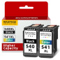 Economink 540 541 XL Cartouches d'encre, Encre 540 et 541 Remanufacturées pour Cartouche Canon 540 541, pour Pixma MG3650 MX475 