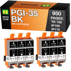 Supply Guy PGI-35 Cartouches Compatible avec Canon PGI35 pour Canon Pixma TR150 IP100 IP110-Series MINI-260 MINI-360 Maxify bx11