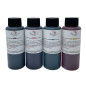 4 flacons d'encre comestible de 100 ml compatibles avec les imprimantes Canon. Bramacartuchos, expédition depuis Madrid (4 coule