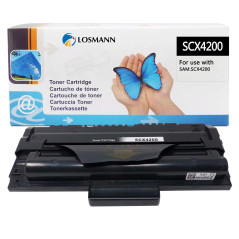 LOSMANN 1 toner compatible avec les imprimantes laser Samsung SCX-D4200A/ELS pour 4200, 4200D3, 4200F, 4200R (noir 3 000 pages n