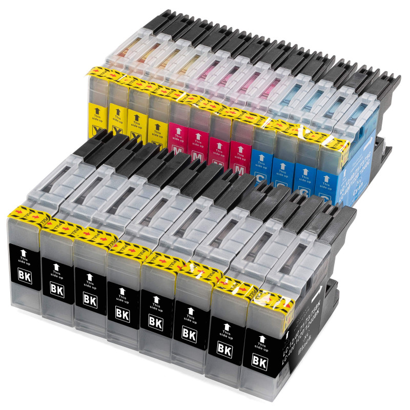20 cartouches d'encre XL Brother LC1220 LC1240 pour Brother MFC 430 625 825 6510 6710 6910 MFC-J625DW MFC-J430W MFC J825DW MFC J 20 cartouches d'encre XL Brother LC1220 LC1240 pour Brother MFC 430 625 825 6510 6710 6910 MFC-J625DW MFC-J430W MFC J825DW MFC J