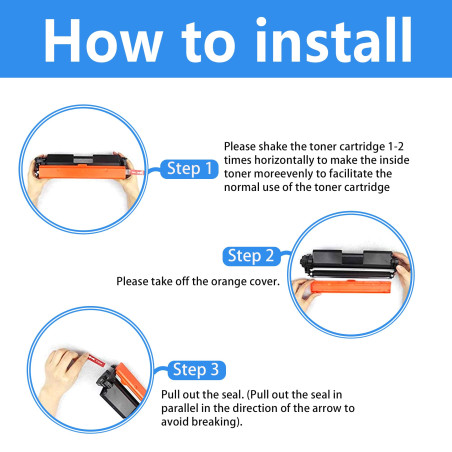 LCL Cartouche de Toner Compatible 17A CF217A 19A CF219A (3Pack 2Toner+1Tambour) Remplacement pour HP LaserJet Pro M102 M102a M10