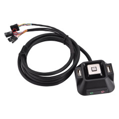 Bewinner Bouton de commutateur pour PC de bureau, commutateur de boîtier de PC de bureau, commutateur de boîtier de PC de bureau