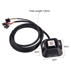 Bewinner Bouton de commutateur pour PC de bureau, commutateur de boîtier de PC de bureau, commutateur de boîtier de PC de bureau