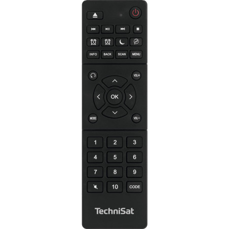 TechniSat TECHNICONTROL Dab+ - Télécommande Universelle d'apprentissage pour Certaines radios numériques Dab+ de TechniSat, Noir