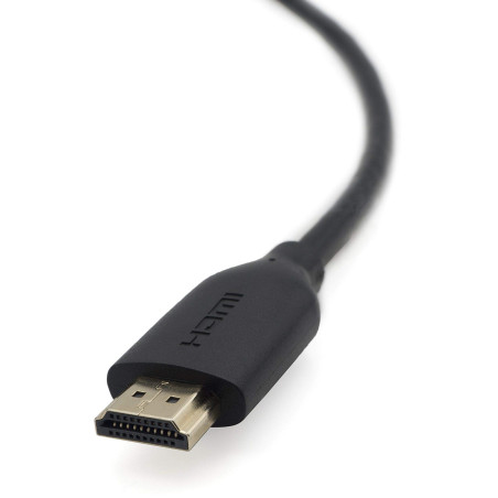 Belkin - Câble HDMI avec prise en charge éthernet, M/M, connecteurs plaqués or - 2M - Noir