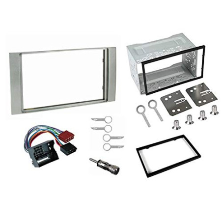 Sound-way Kit Montage Cadre de Radio Adaptateur autoradio 2 DIN Compatible avec Ford Galaxy, Fiesta, Focus, C-Max, S-Max, Transi