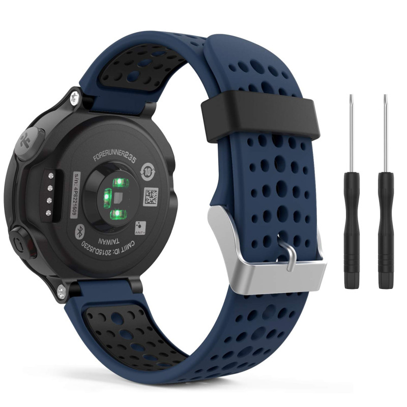 MoKo Bracelet Pour Garmin Forerunner 235/235 Lite/220/230/620/630/735 Smartwatch , Watch Band flexible en silicone avec des outi
