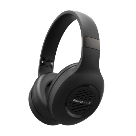 PowerLocus Casque Bluetooth sans-Fil, Casque Audio avec Microphone Intégré, Basses fréquences Stéréo Hi-FI, Confortable Cache-Or