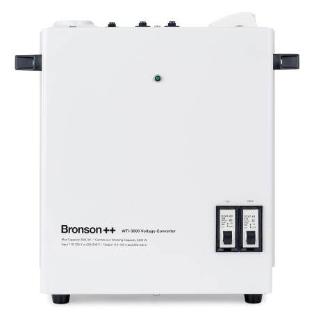 Bronson++ WTI 3000 Transformateur 110 Volts Convertisseur de Tension USA 3000 Watt - Entrée : 110 V ou 220 V | Sortie : 110 V et