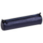 Clairefontaine 8694C - Trousse Scolaire Ronde Bleu pétrole Effet irisé Ø5,5x22 cm en Véritable Cuir d'Agneau Clairefontaine 8694C - Trousse Scolaire Ronde Bleu pétrole Effet irisé Ø5,5x22 cm en Véritable Cuir d'Agneau