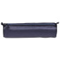 Clairefontaine 8694C - Trousse Scolaire Ronde Bleu pétrole Effet irisé Ø5,5x22 cm en Véritable Cuir d'Agneau Clairefontaine 8694C - Trousse Scolaire Ronde Bleu pétrole Effet irisé Ø5,5x22 cm en Véritable Cuir d'Agneau