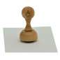 Unbekannt Tampon en bois avec doigt du milieu - Stinkefinger (hauteur 7,5 x 3,5 cm, marron) Unbekannt Tampon en bois avec doigt du milieu - Stinkefinger (hauteur 7,5 x 3,5 cm, marron)