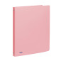 Favorit Classeur en polypropylène pastel, 22 x 30 cm, 4 anneaux ronds de 15 mm, rose pastel Favorit Classeur en polypropylène pastel, 22 x 30 cm, 4 anneaux ronds de 15 mm, rose pastel