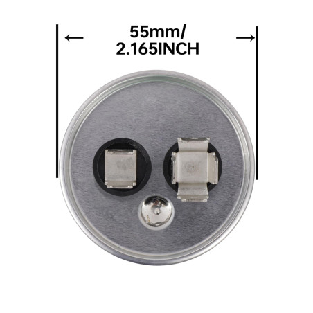 BOJACK 70uf 370 450 V AC CBB65 Condensateur rond de démarrage moteur et ventilateur 70 MFD 10000 AFC