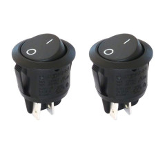 cyclingcolors 2x Interrupteur mécanique à bascule rond R13 230V 4A Bipolaire ON OFF Automatisation Commutateur bandeau LED cuisi