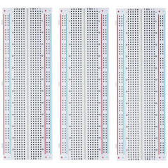 MMOBIEL 3 pièces PCB 830 Points sans Soudure pour Le Prototype de Maquette Compatible avec Les projets destinés aux particuliers