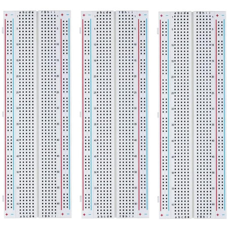 MMOBIEL 3 pièces PCB 830 Points sans Soudure pour Le Prototype de Maquette Compatible avec Les projets destinés aux particuliers