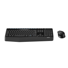 Logitech MK345 Combo Clavier Taille Standard Sans Fil avec Repose Poignet et Souris Droitier Confortable, Récepteur USB Sans Fil