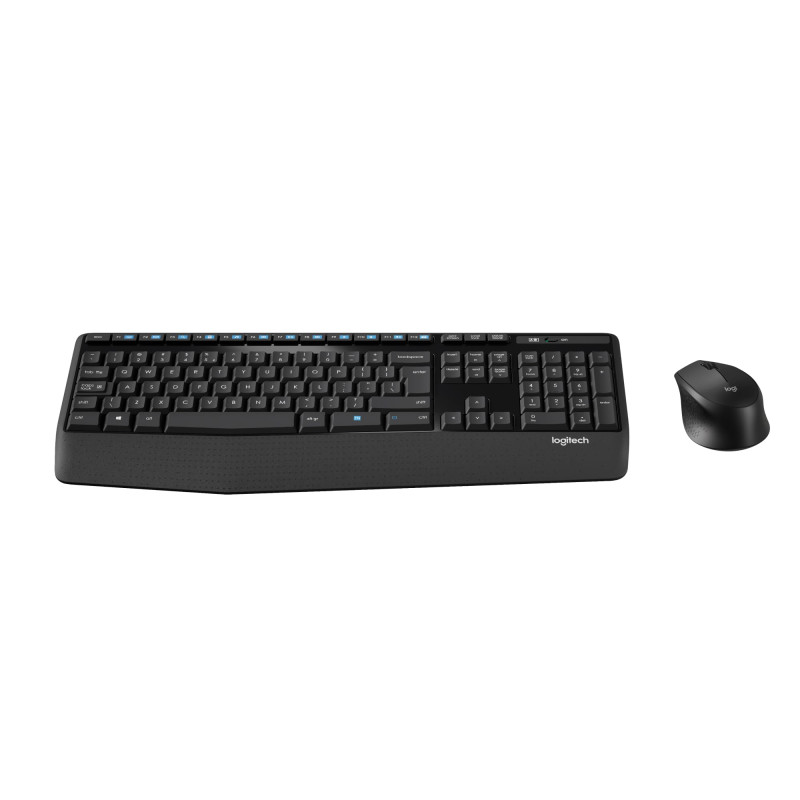 Logitech MK345 Combo Clavier Taille Standard Sans Fil avec Repose Poignet et Souris Droitier Confortable, Récepteur USB Sans Fil Logitech MK345 Combo Clavier Taille Standard Sans Fil avec Repose Poignet et Souris Droitier Confortable, Récepteur USB Sans Fil