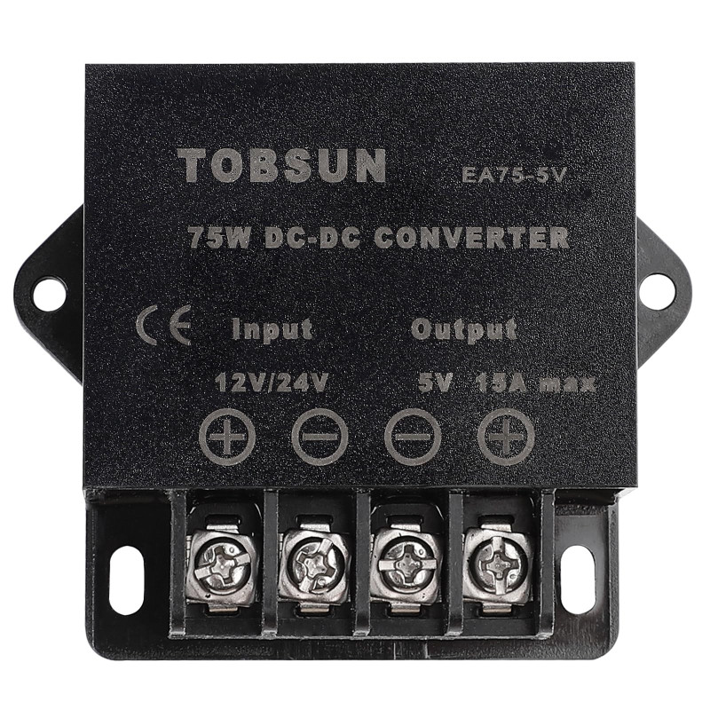 HOMELYLIFE DC 12V 24V à 5V 15A 75W Convertisseur de Puissance Régulateur abaisseur pour transformateur Basse Tension de Voiture HOMELYLIFE DC 12V 24V à 5V 15A 75W Convertisseur de Puissance Régulateur abaisseur pour transformateur Basse Tension de Voiture