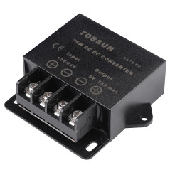 HOMELYLIFE DC 12V 24V à 5V 15A 75W Convertisseur de Puissance Régulateur abaisseur pour transformateur Basse Tension de Voiture 