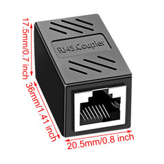 BuxiuGK 6 Pièces Coupleur RJ45,Blindé Connecteur Ethernet 8P8C pour Cat7/Cat6/Cat5e/Cat5 Coupleur de Câble de Réseau Ethernet Fe
