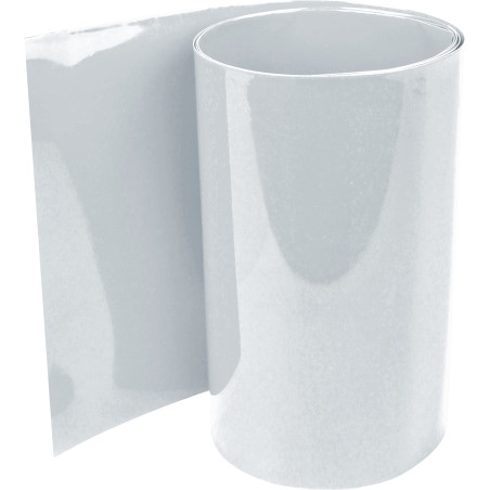 ISOLATECH Gaine thermorétractable en PVC au mètre transparent sans colle Dimension plate 40mm (Ø25,5mm) 2 mètres 2:1 Set isoler