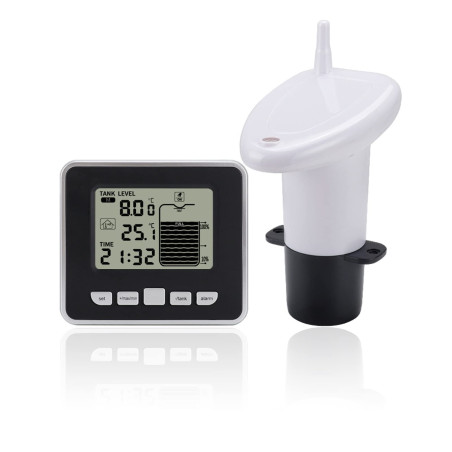 Contrôleur de niveau à ultrasons Sensor Capteur de niveau de liquide sans fil Capteur de niveau de liquide de profondeur de rése