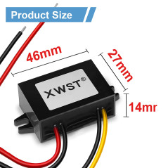XWST Convertisseur d'alimentation 15V-85V 24V36V48V60V72V80V85V à 12V Régulateur de Tension 1A 12V Adaptateur D'onduleur D'alime